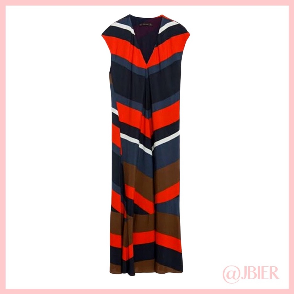 Zara Striped Midi Dress - Picture 2 of 7